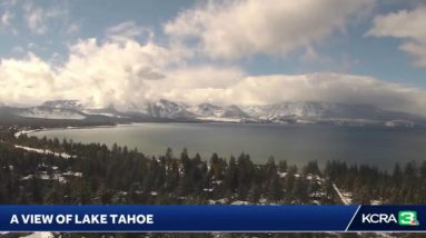 Here's a view of wintry weather in Lake Tahoe