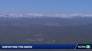 Snowy Views: LiveCopter 3 checks out conditions in the Sierra.