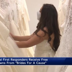 Veterans, first responders in Sacramento receive free wedding gowns from ‘Brides for a Cause’