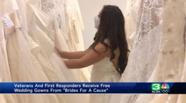 Veterans, first responders in Sacramento receive free wedding gowns from ‘Brides for a Cause’