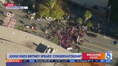Britney Spears' lawyer holds news briefing after judge ends conservatorship