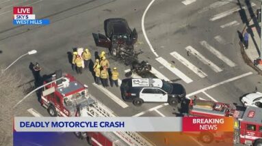 1 dead, 2 injured after motorcycle crashes during LAPD following