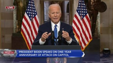 Biden decries 'big lie,' blames Trump for insurrection