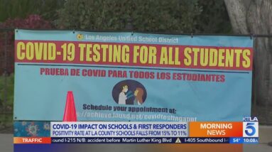 COVID testing positivity rate drops at L.A. County schools