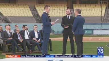 Dodgers hold wedding for gay exec, boyfriend