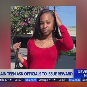 Family hopes reward will lead to information on murdered teen