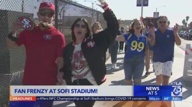 Fans flood SoFi for Rams-49ers matchup