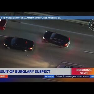 LASD pursues burglary suspect