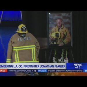 Memorial service held fo fallen L.A. County firefighte
