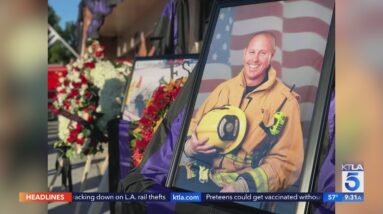 Memorial service honors fallen L.A. County firefighter