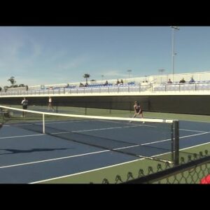 New Arnhold Tennis Center at UCSB hosts first official match