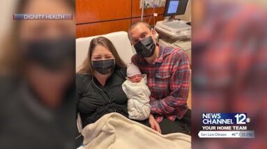 New Year's Day baby boy born at stroke of midnight