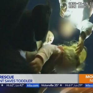Video shows LAPD officer saving toddler who was not breathing in Echo Park