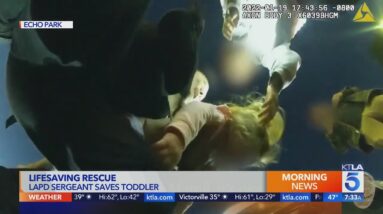 Video shows LAPD officer saving toddler who was not breathing in Echo Park