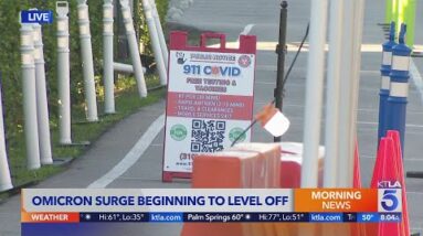 Omicron surge in SoCal beginning to level off