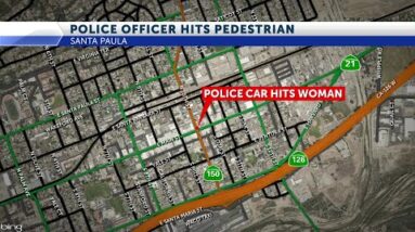 Santa Paula police officer hits pedestrian with patrol vehicle