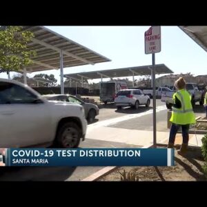 SBC Public Health hosts COVID-19 at-home test distribution in Santa Maria Saturday morning