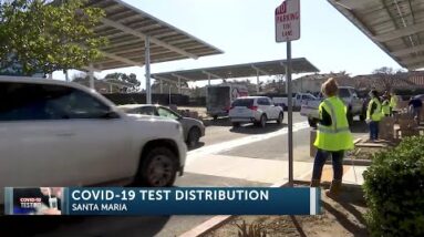 SBC Public Health hosts COVID-19 at-home test distribution in Santa Maria Saturday morning