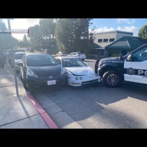 Nipomo man arrested after vehicle theft and collision with San Luis Obispo Police vehicle