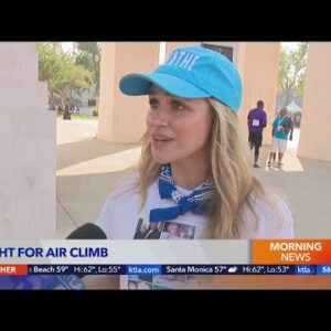 Fight for Air Climb event at L.A.'s Exposition Park supports people fighting for air