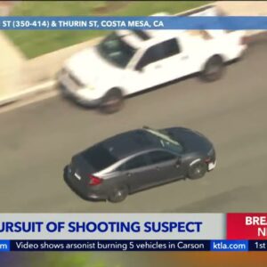 Driver who led authorities on chase from L.A. to Orange County taken into custody