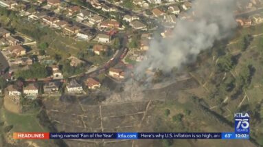 2 homes destroyed, 1 damaged in Whittier brush fire