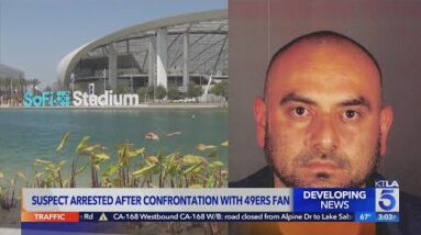 Suspected arrested in altercation outside SoFi Stadium that left 49ers fan in coma: Officials