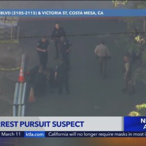 Attempted murder suspect apprehended after pursuit in Orange County