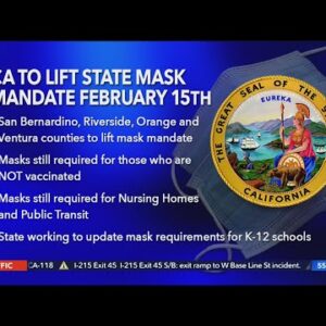 California to lift mask mandate on Feb. 15