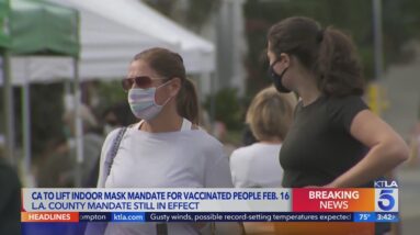 California will lift mask mandate as omicron cases fall