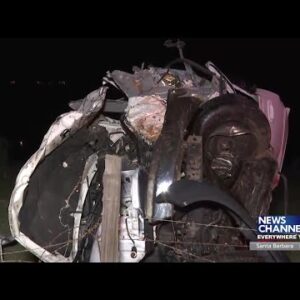 CHP responds to a fatal solo vehicle crash on Highway 101 in Orcutt