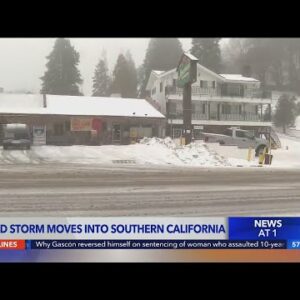 Coldest storm of season moves into SoCal