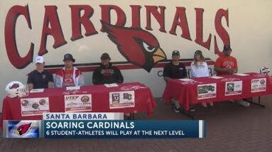 Six Bishop Diego Cardinals sign NLI to play in college including 5 football players