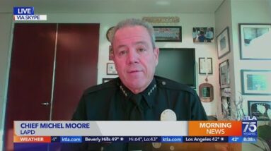 LAPD Chief Moore discusses violence by transients, active shooting response, Super Bowl security