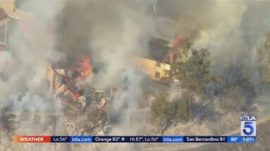 Whittier resident arrested on suspicion of arson after brush fire destroys homes
