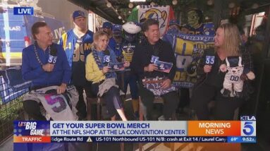 Get your Super Bowl gear from the NFL Shop at the L.A. Convention Center