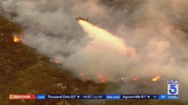 Evacuations in place as Emerald Fire burns in Laguna Beach