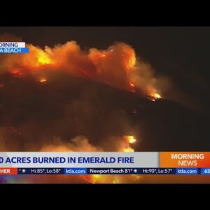 Evacuations remain as brush fire burns near Laguna Beach
