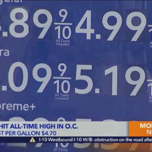 Gas prices hit all-time high in Orange County