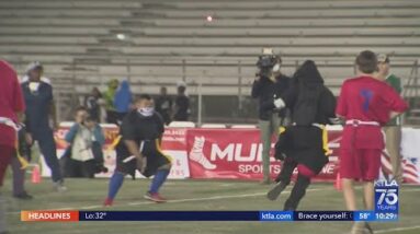 Charity flag football game benefits Los Angeles kids with special needs