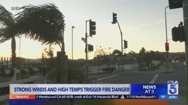 Heat, strong winds to bring winter fire danger to SoCal