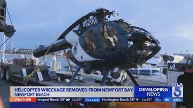 Helicopter removed from water after fatal crash