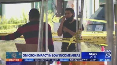 Impact of omicron variant on low-income communities in L.A.