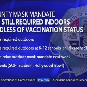 L.A. County still requiring masks indoors as state loosens requirements