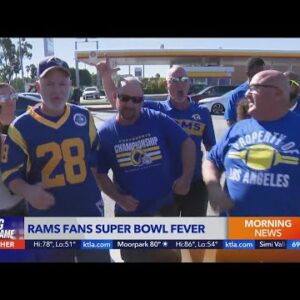 L.A. Rams fans Super Bowl fever