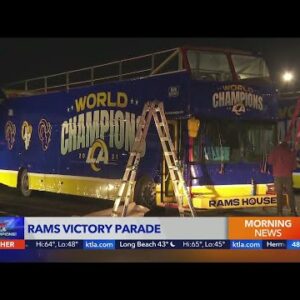 L.A. set or Rams victory parade