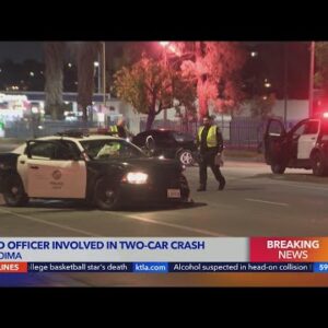 LAPD officer involved in Pacoima crash