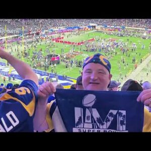 Local Rams fans celebrating team’s Super Bowl championship