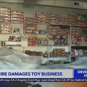 Massive fire damages toy business