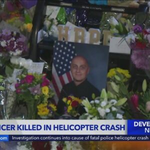 Memorial honors officer who died after helicopter crash